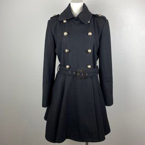 Miss Sixty Coat Black Cassie Princess Coat Small